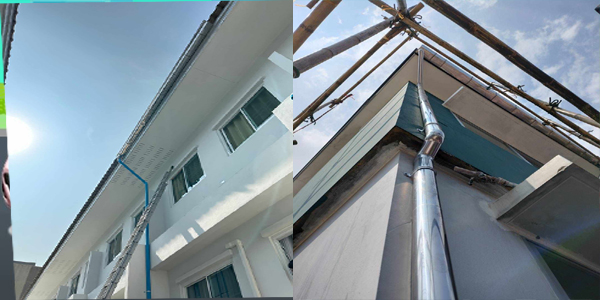 รางน้ำฝน ผ้าใบกันสาด กันสาด