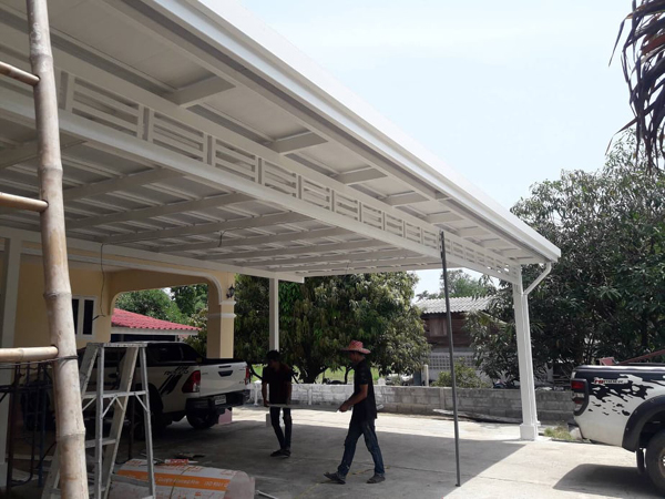 ติดตั้งรางน้ำฝน ผ้าใบกันสาด กันสาด ภาพที่ 5