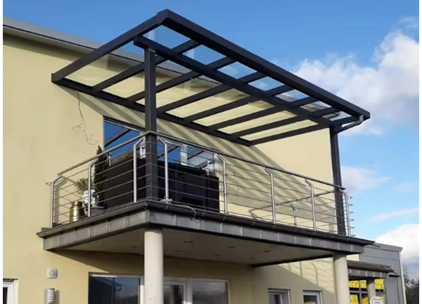 ติดตั้งรางน้ำฝน ผ้าใบกันสาด กันสาด ภาพที่ 9