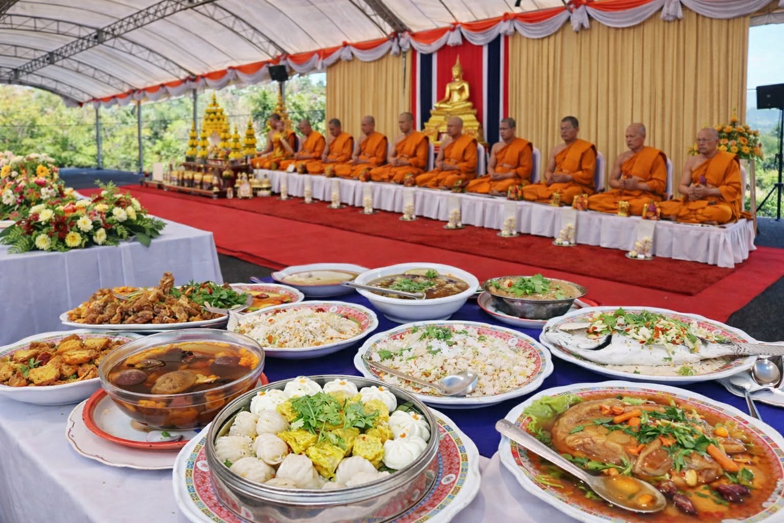 จัดทำบุญบ้าน เลี้ยงพระ งานมงคล ภาพที่ 10